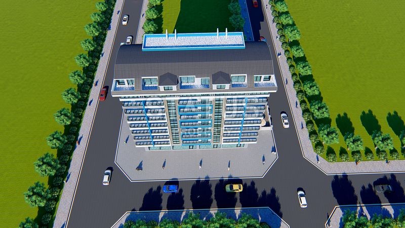 Apartments 1+1 and 2+1 in a complex at the excavation stage in Mahmutlar. фото 5